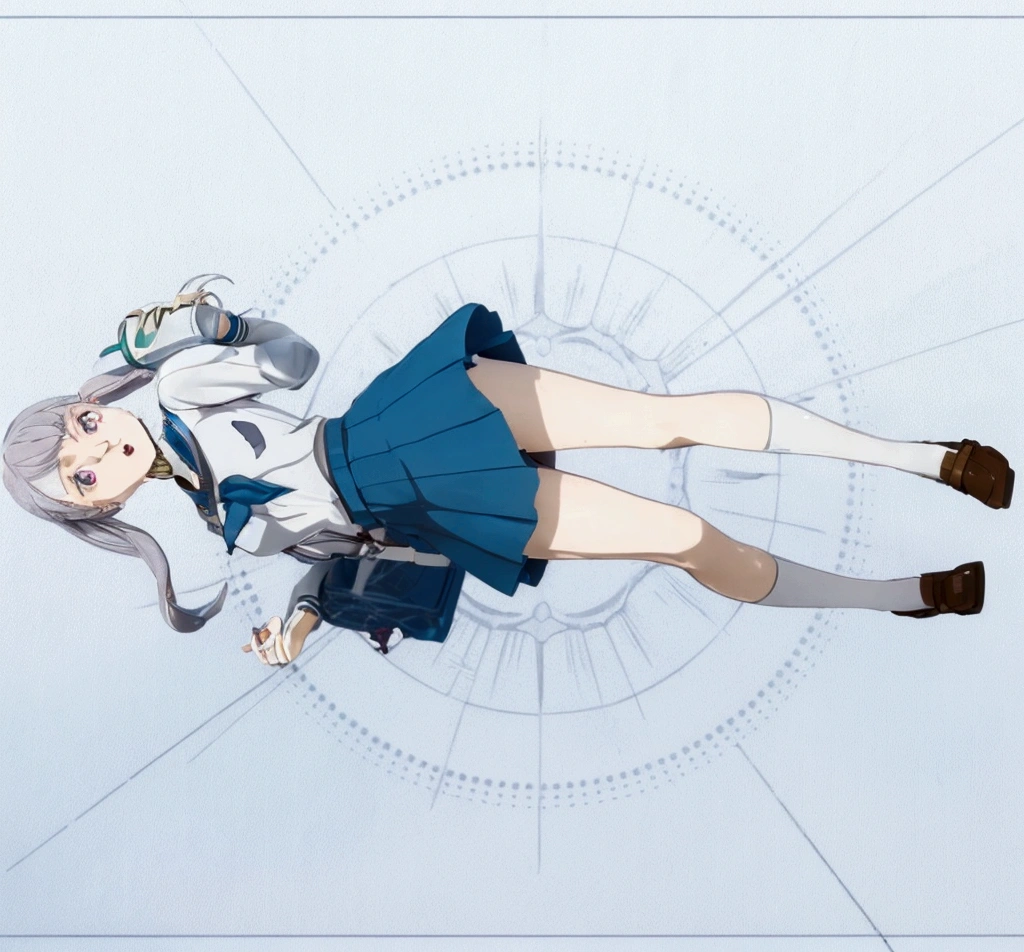anime girl in a blue dress and a white shirt is flying, kantai collection style, the anime girl is running, anime girl walking on water, art of kirokaze pixel, kirokaze, official character art, best anime 4k konachan wallpaper, cushart krenz key art feminine, female action anime girl, in style of kyoto animation