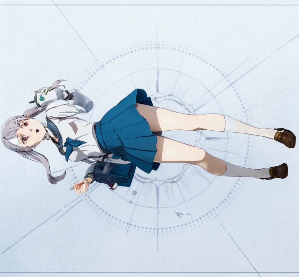 anime girl in a blue dress and a white shirt is flying, kantai collection style, the anime girl is running, anime girl walking on water, art of kirokaze pixel, kirokaze, official character art, best anime 4k konachan wallpaper, cushart krenz key art feminine, female action anime girl, in style of kyoto animation