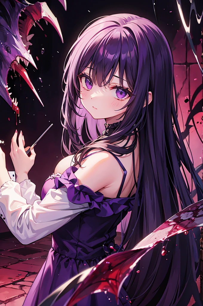 purple, blood, hell