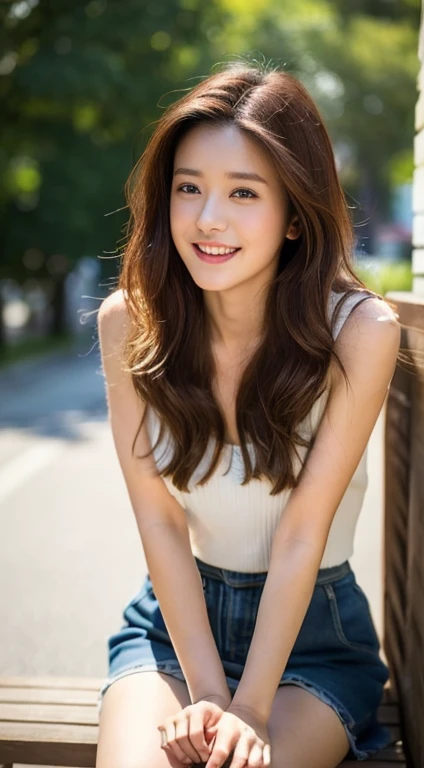 (8K、RAW Photos、Highest quality、masterpiece:1.2)、(Realistic、Realistic:1.37)、(Exposing pubic hair or private parts)Very detailed、Ultra-high resolution、1 Girl、View your audience、Beautifully detailed face、Laughter、narrow、(Slim waist) :1.3)、beautifully detailed skin、Skin Texture、Floating Hair、Professional Lighting、Human whole body、Shortcuts、Braided Hairstyles、Bob Hair、E Cup、smile、、Skirt flip、Baby Face、っぽいsmile、Sappin'''、Moisturizing lips、Pale pink lips、Braided Hairstyles、Umbilical cord prolapse