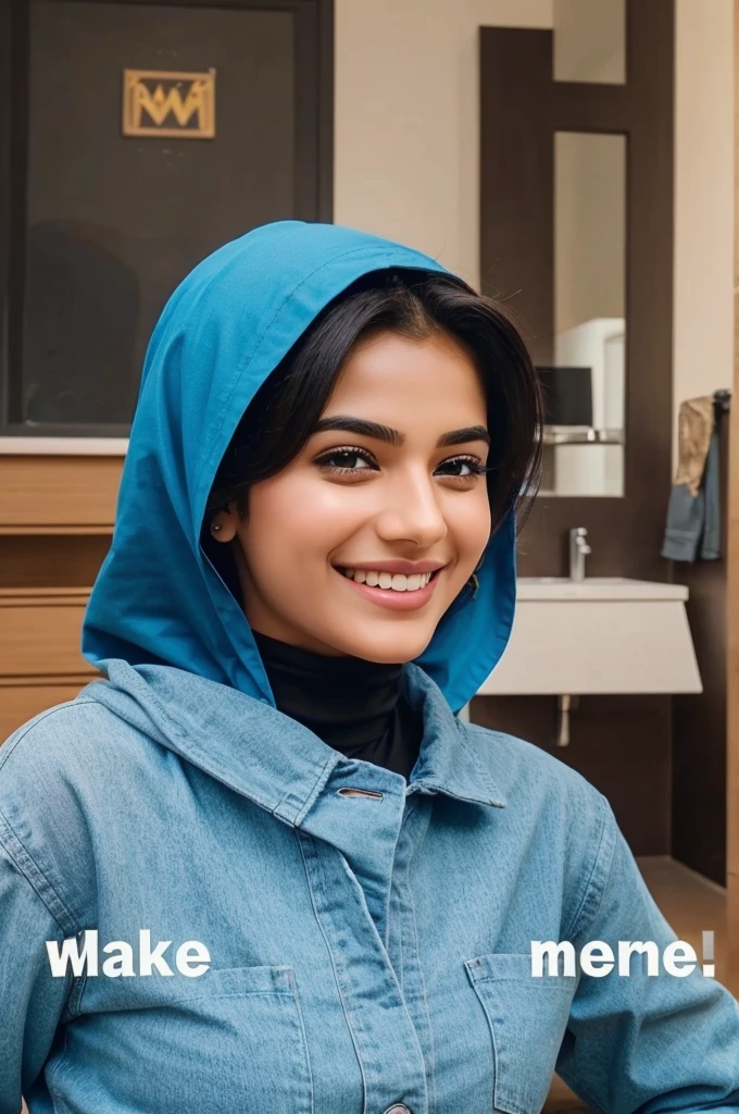 Make a profile photo of meme page with name of "MEMES WALLAH" with Laughing emojis 