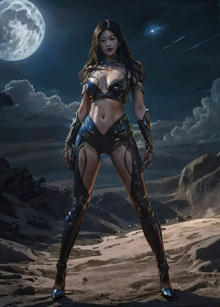 30-year-old Asian woman posing for a photo,Large Breasts,Big buttocks,Mature and charming,Lewd exposure ,Camel toe,NSFW,Release liquid,Wear sexy super high heels,The charming and seductive queen,Fighting breath