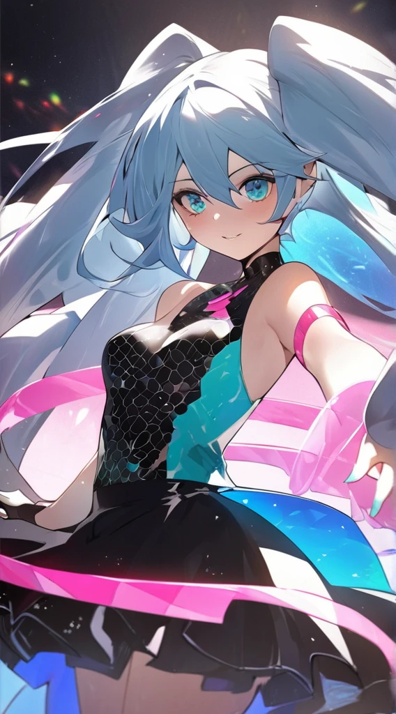 A girl in latex anime is posing for a photo, pastel colour, Beautiful Anime Girls, Naughty anime style,