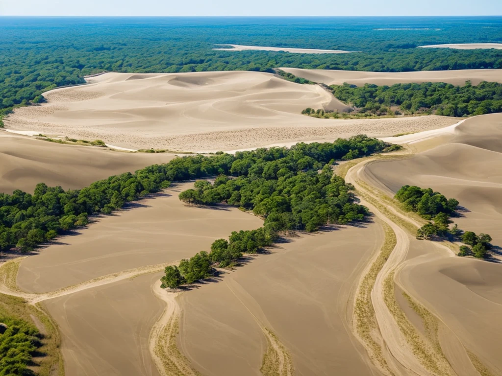 Sand dunes on the outterbanks of North Carolina.