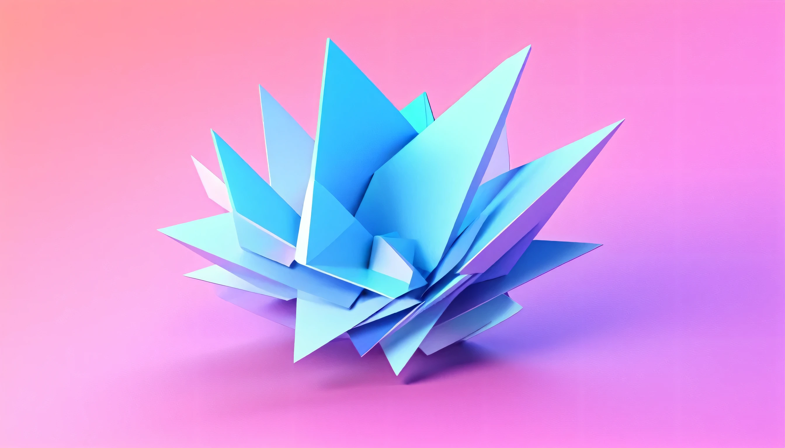 Holo abstract 3D shapes