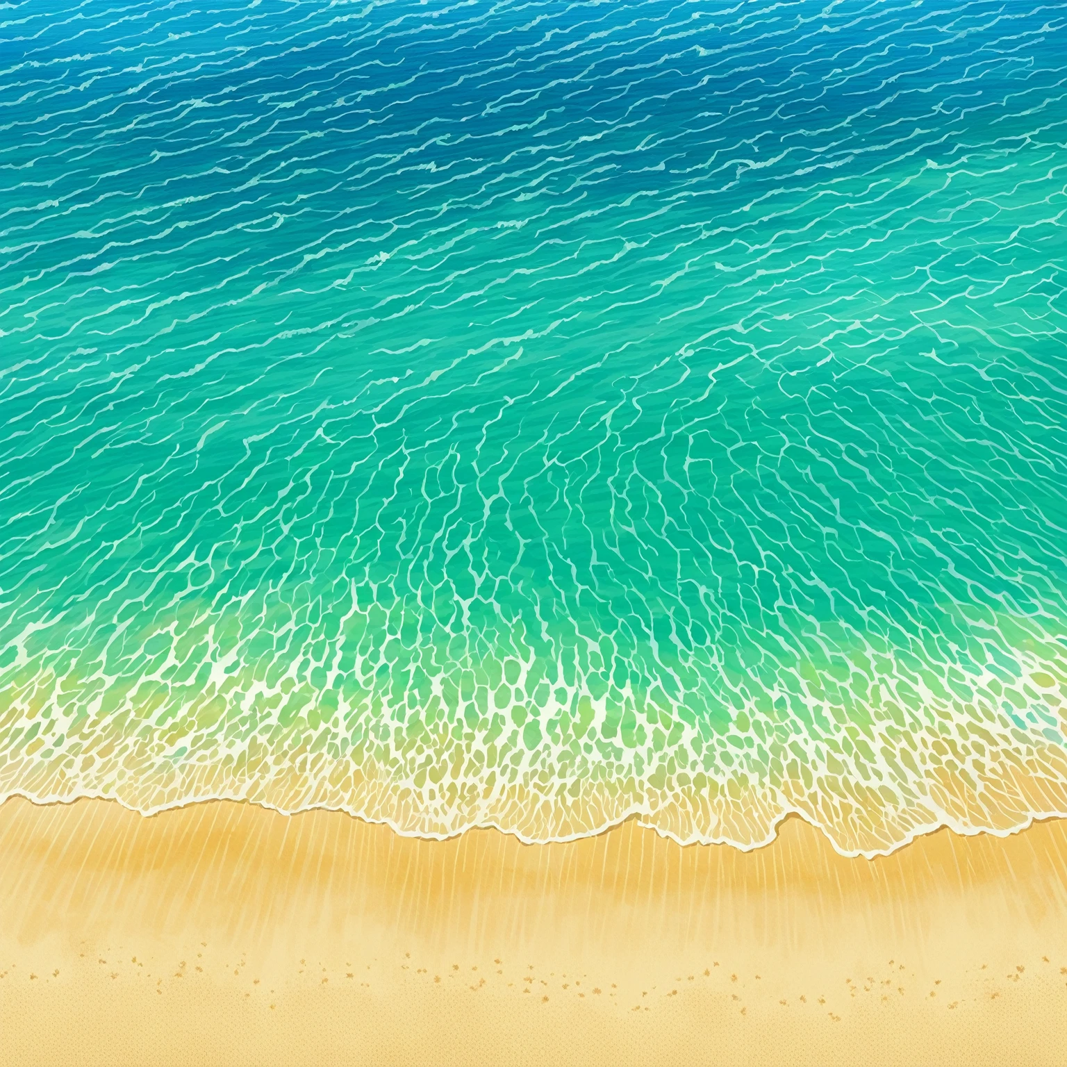 AERIAL VIEW, BEACH, SUMMER, SUN SHINE, BACKGROUND, DRAWING, WATER PAINTING