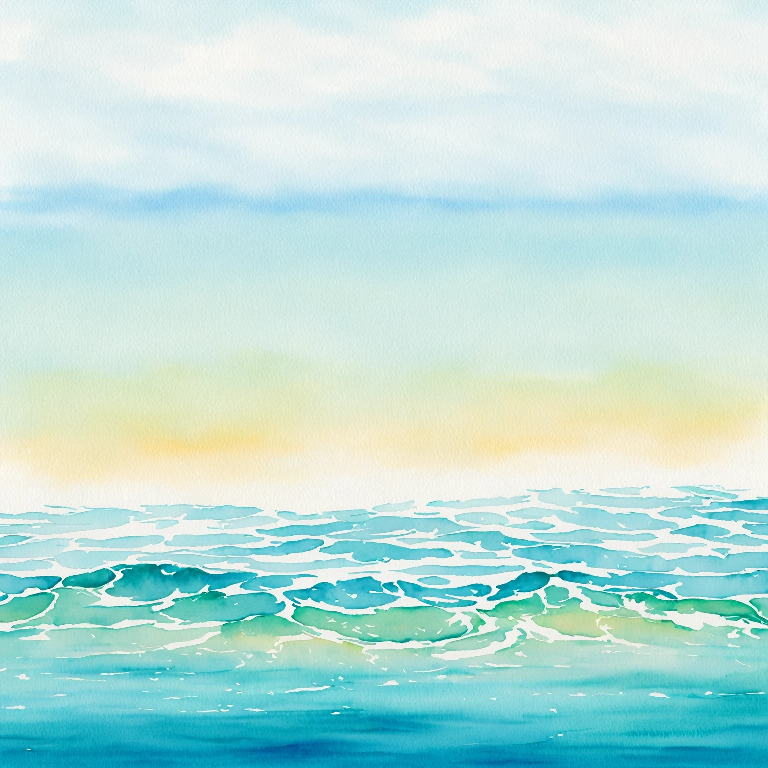 BEACH, SUMMER, BACKGROUND, WATER PAINTING
