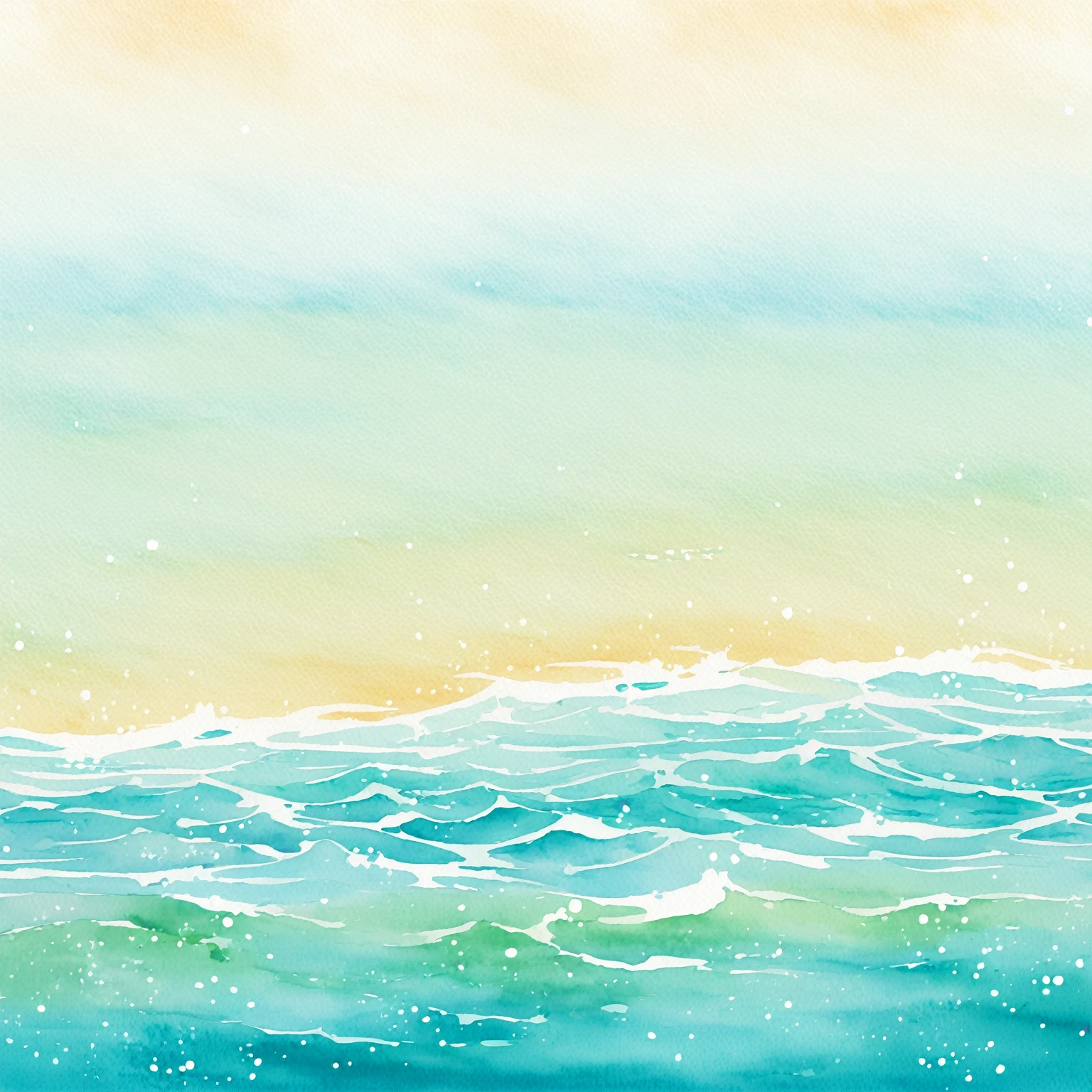 BEACH, SUMMER, BACKGROUND, WATER PAINTING