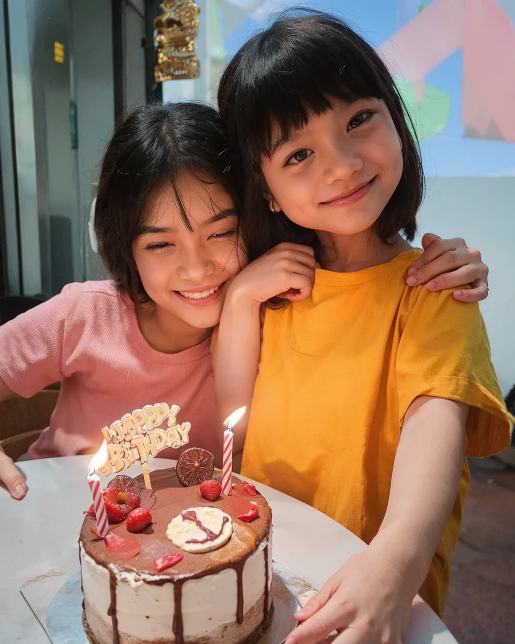 Happy birthday festival with jesus