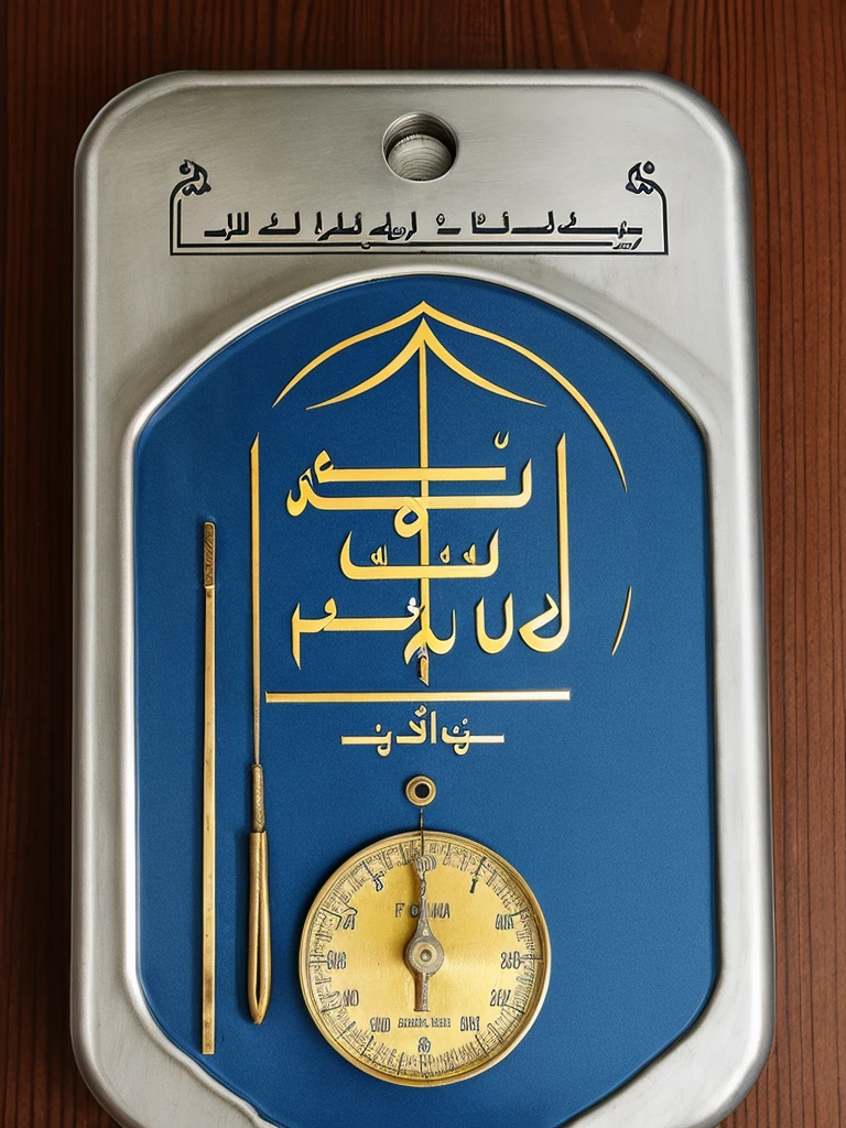 Text: Al Furqan Media , logo, quran, old weighing scale good and bad