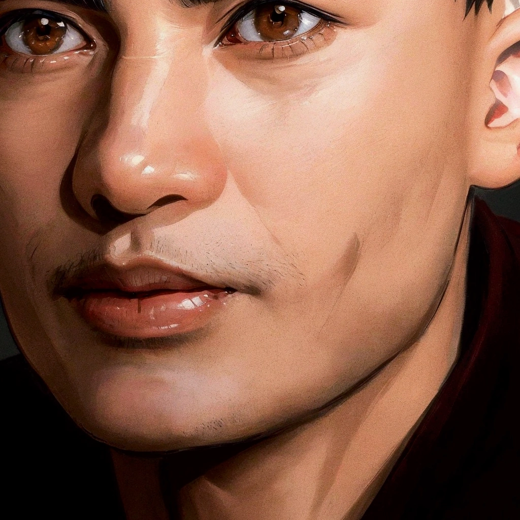 A young man, detailed face of an asian boy, beautiful  face and beautiful face, anato finstark. perfect faces, clean-shaven face, beautiful  face, zoomed in, clean clean-shaven face, beautiful chad chin, close up face, inspired by Oka Yasutomo