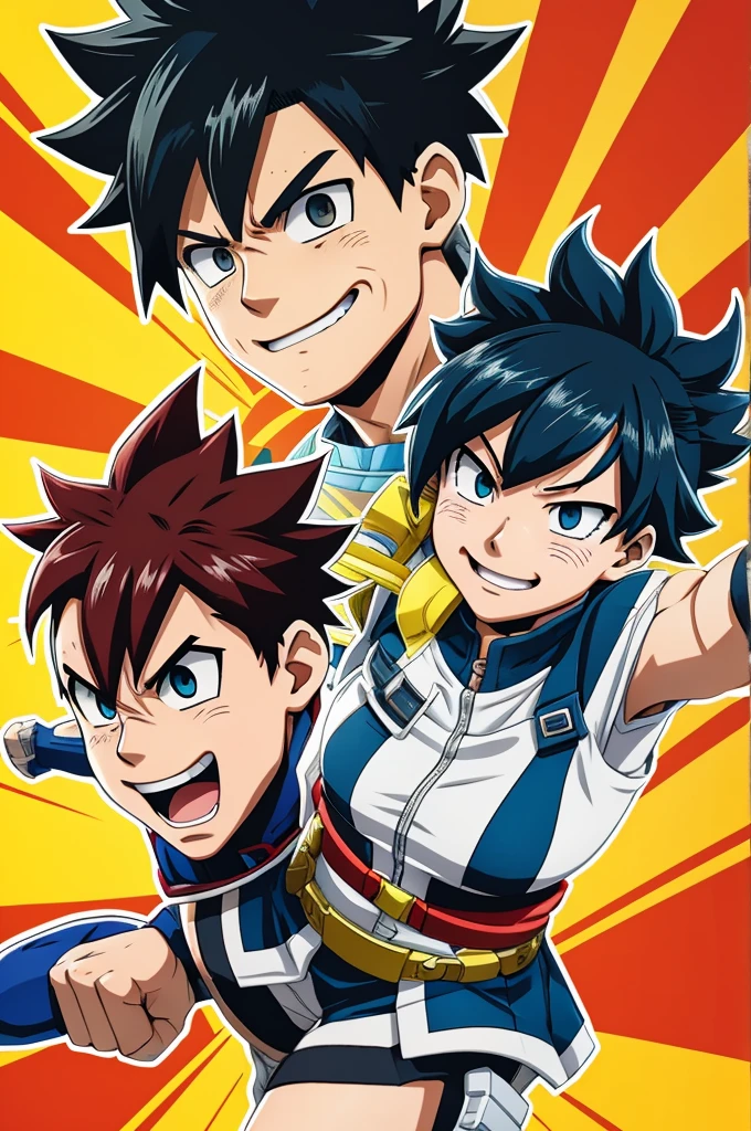 Create a my hero academia style character, with solar theme gift