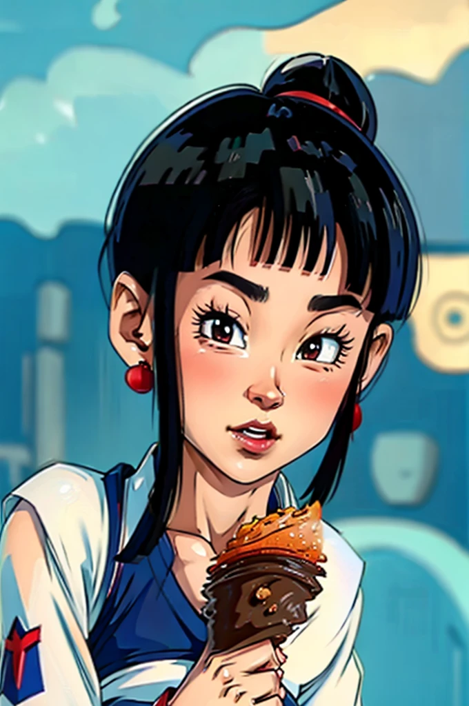 Chi-chi eating