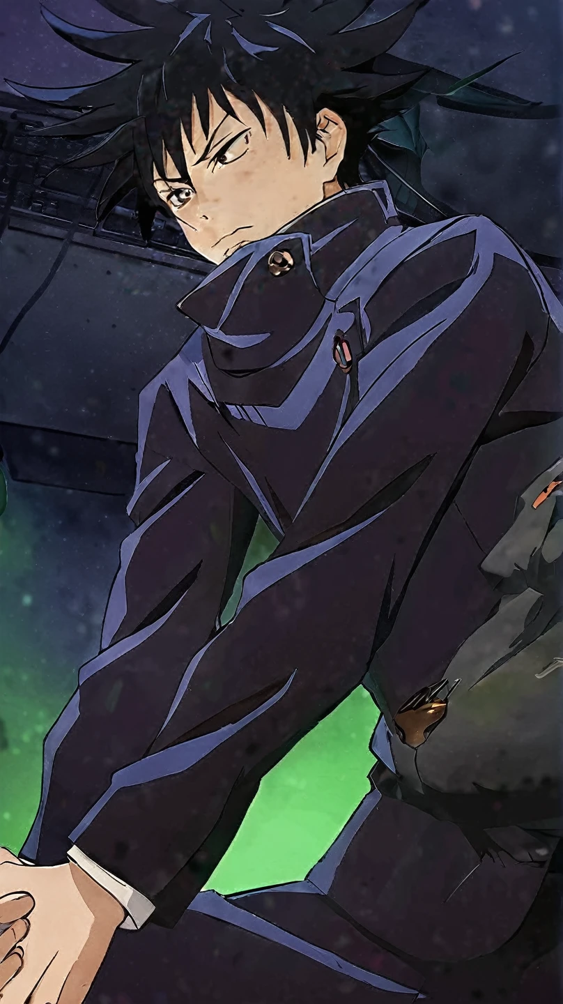 anime boy sitting at a desk with a computer and a plant, makoto shinkai. digital render, makoto shinkai style, makoto shinkai art style, young anime man, digital anime illustration, anime style 4 k, anime moe artstyle, digital anime art, high quality anime artstyle, handsome anime pose, detailed digital anime art