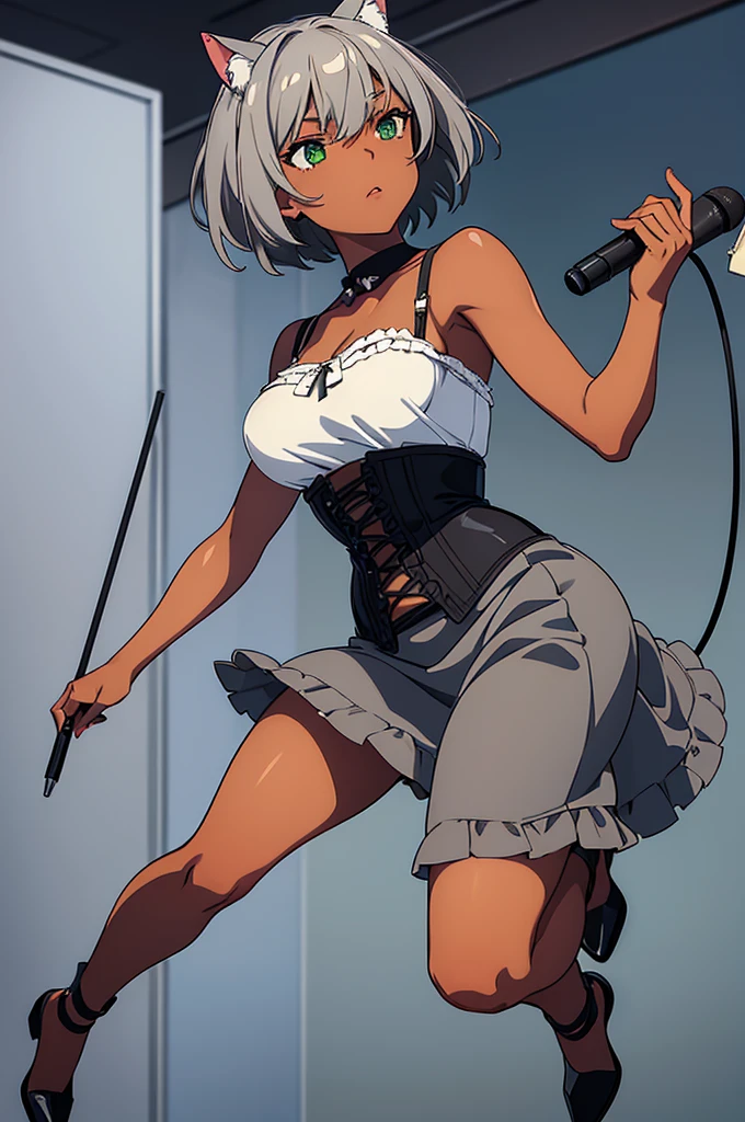 ((1 chica))、(((cuarto oscuro:1.4)))、((sexual excitement face:1.4))、arms behind head、boca abierta、ombligo superior、espalda arqueada、((pantalones cortos minimalistas))、curvas、cameltoe、((pechos enormes:1.3))、((cadera enorme:1.2))、Mejor calidad、Ultraresolution、acuarela