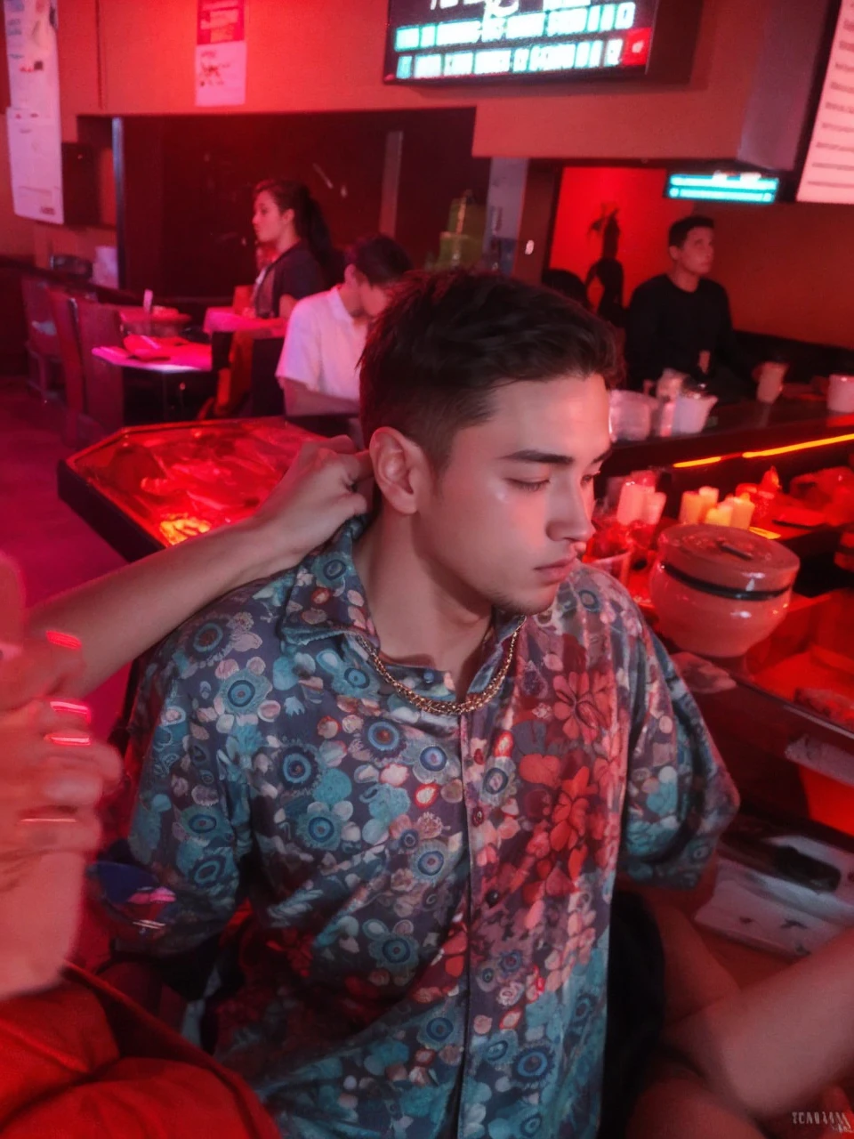 Take off his clothes, put a thong on him and he's in a gay club fucking in the ass