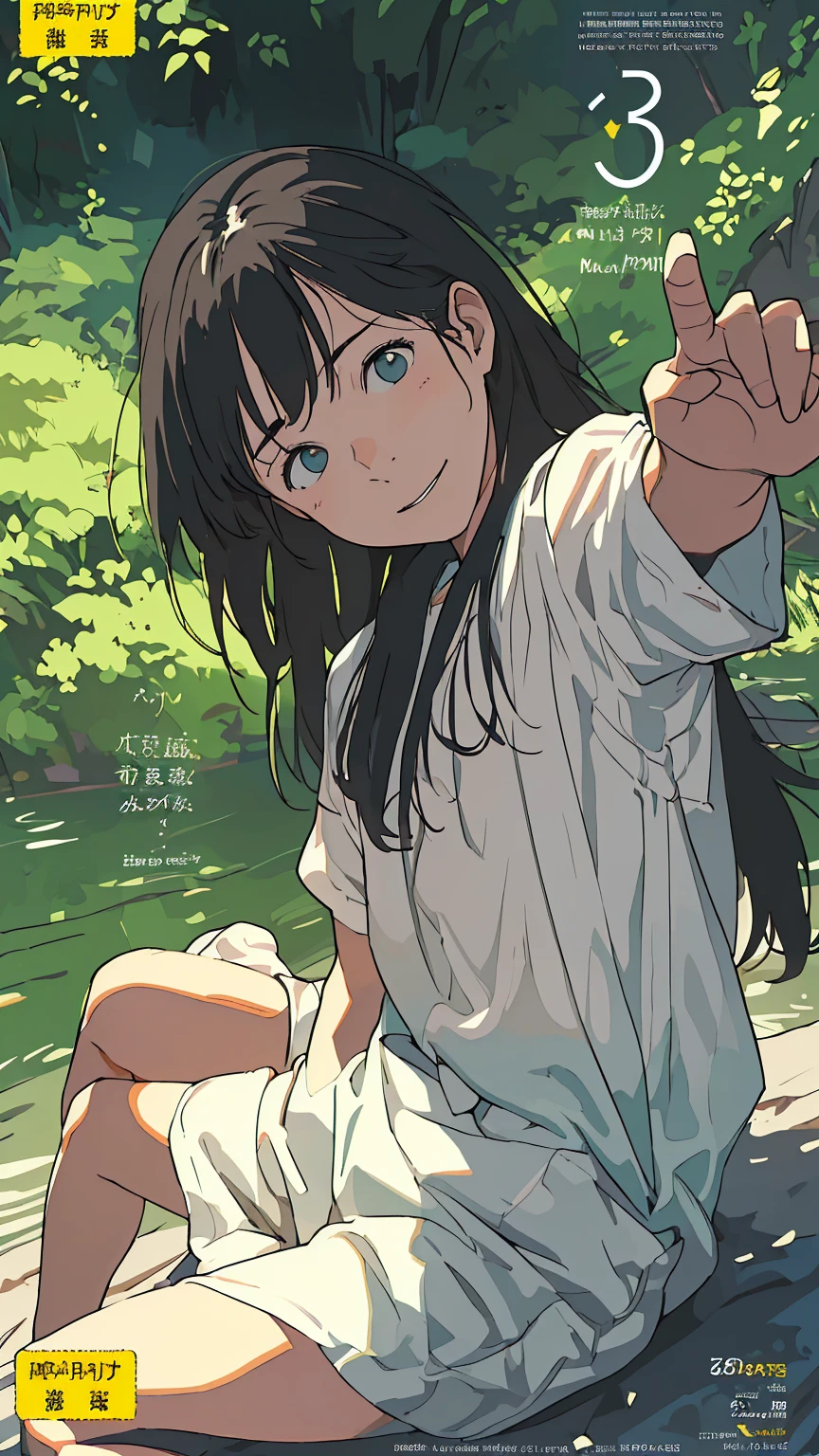 Affordable design, Clear lines, High Sharpness, (Highest quality,4K,Perfect sharpness,Ultra fine,High resolution,masterpiece:1.2), Perfect Anatomy:1.5, Official Art, Illustrations that tell a story, (Whitish background:0. 9)、Body Positivity、多Mr.な身体表現、(Random and fun poses)、Perfect beauty、Perfect beautiful face、(Strong winds)、A rich expression、Dynamic composition、smile、Golden ratio composition、colorful、(((Mr.々Different angles and perspectives)))、Anime Art、(Overcoming stereotypes)、 Glowing Skin、(Natural beauty)、bangs、Straight Hair、(Soft and flowing hair)、(countryside)、(Nostalgic atmosphere)、(Insert up to the thighs)、(Playful and carefree)、(多Mr.なキャラクター)、(Graceful posture)、(Sunny atmosphere)、(Bright colors)、Spread your legs、Fashion magazine cover、