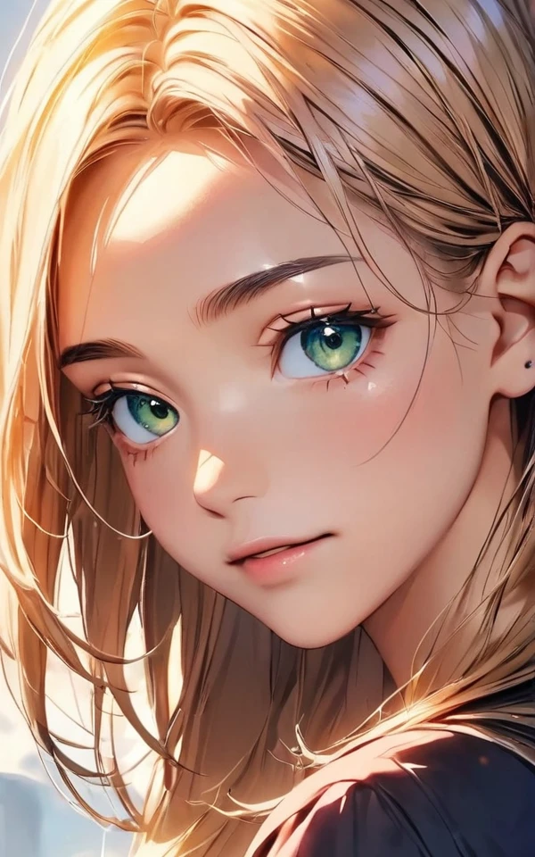 close-up, face, look at camera,