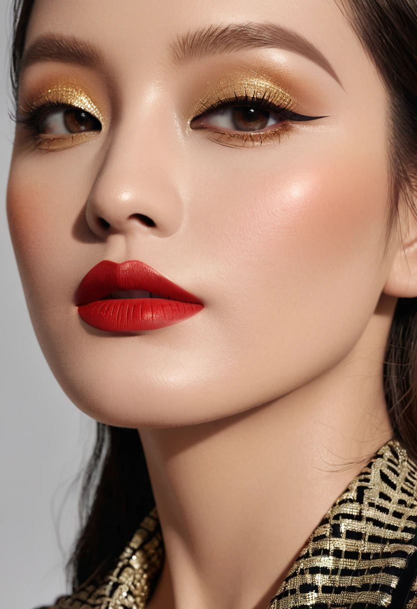 Makeup artists make up for celebrities,(masterpiece:1.2), best quality, masterpiece, high resolution, The original, Extremely detailed wallpaper, Perfect lighting,(Extremely detailed CG:1.2),