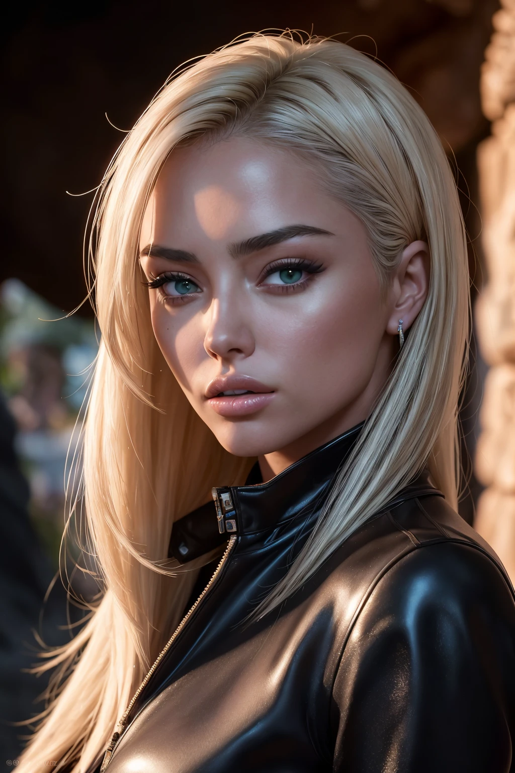 (Ultra-realistic), (full body view), 8k, Lucy Heartfilia, generous bust, Stunning deep cleavage. She has a 30DDD cup size. very huge tits, extraordinarily beautiful and enhanced portrait of Adriana Lima face. The image should capture her iconic beauty with vivid detail, emphasizing her mesmerizing clear eyes - either in shades of blue, green, or gray. Her features should be accentuated to exhibit an ethereal and almost surreal level of attractiveness. The portrait should focus on her stunning facial structure, captivating gaze, and the unique allure that she is renowned for. Ensure that the image radiates a sense of elegance, sophistication, and a subtly sexy aura, showcasing Adriana Lima in a way that is both awe-inspiring and artistically magnificent. very firm and big tits. generous bust, Stunning deep cleavage. She has a 30DDD cup size. modern white hair
