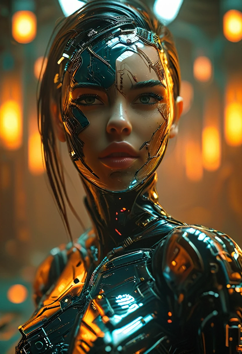 Full length view. Red and black cyborg woman. A dynamic picture, the whole body of the cyborg is in motion. Porcelain face and head, no hair, detailed realistic close-up, dirt, dust, Canon 5d cinematic frame, ultra skin, porcelain face and head, beautiful hands, detailed macro, photographs, cool look, action,
big turquoise eyes, perfect eyes, best quality, extremely sharp focus on the face, minimalism. full-length cyborg woman, whole body in motion, subtleties of analog cinema, post-apocalyptic, cinematic, realistic, fashionable art station.
Studio photography details in focus Very busy Rutkow complex Raw 4k 8k Isometric digital smog, 3D rendering, porcelain face and head. Volume Octane Science Fiction Artistic Masterpiece Sinister Matte Painting Movie Poster, Golden Ratio, cgsociety, Ultra HD, Realism, Vibrant Colors, High Detail,
UHD drawing, pen and ink, perfect composition, beautiful detailed complex insanely detailed octane rendering, trending on artstation, 8k art photography, photorealistic concept art, soft natural atmosphere, perfect cinematic lighting, broken glass effect, no background, stunning, then, which doesn't even exist
.