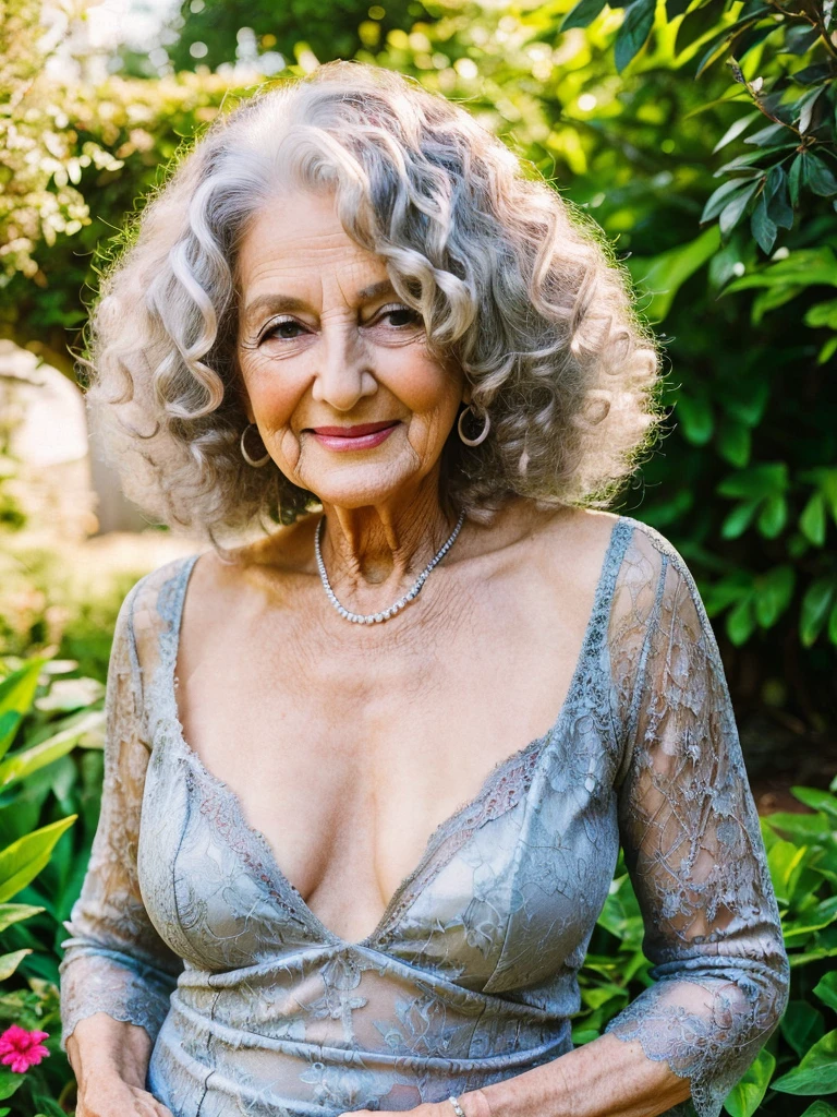 day, bright lights, old granny Sixty years old, posing in bright garden, she weard Red lace bodysuit, older beauty, jaw dropping mature older beauty, attractive grandma, a gorgeous silver curly hair, beautiful old grandma, older mature grandma, gorgeous beautiful grandma over 80 years old, beautiful silver grey hair grandma, a beautiful old grany,
