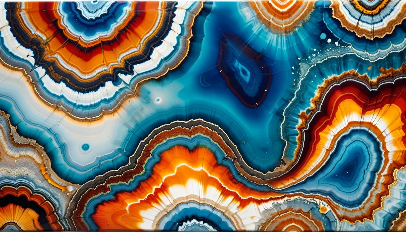 agate stone art background shinny and hypnotic