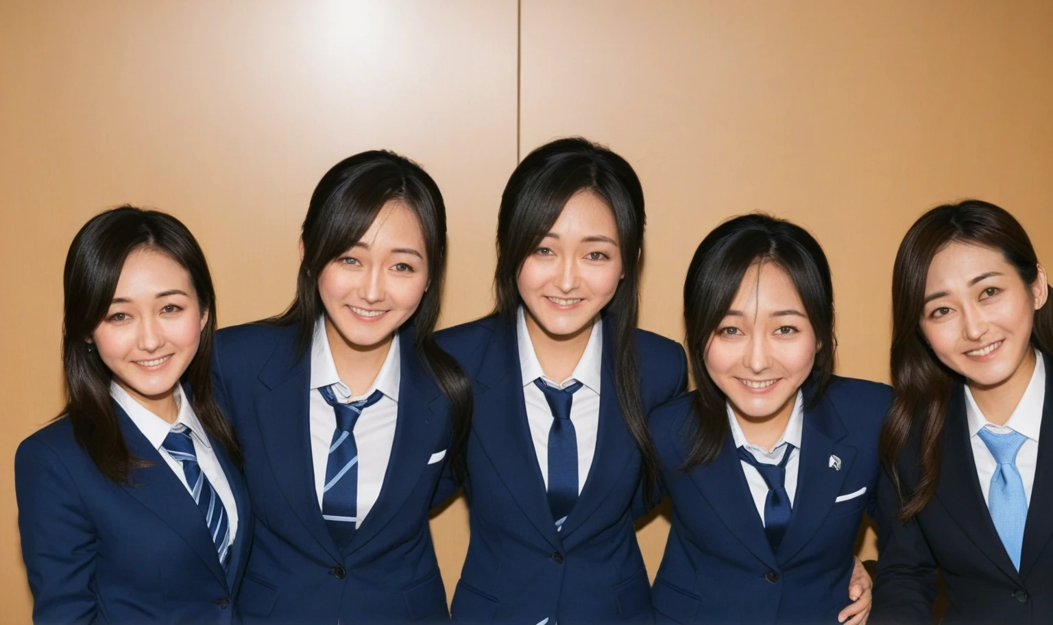 score_9, score_8_up, score_7_up, score_6_up, score_5_up, score_4_up,smiling woman in a suit and tie with long black hair, nanae kawahara, kimi takemura, aoi ogata, erika ikuta, chiho, nishimiya shouko, shiori teshirogi, harumi, marin kitagawa, maya takamura, hana yata, fujita goro, chiho ashima