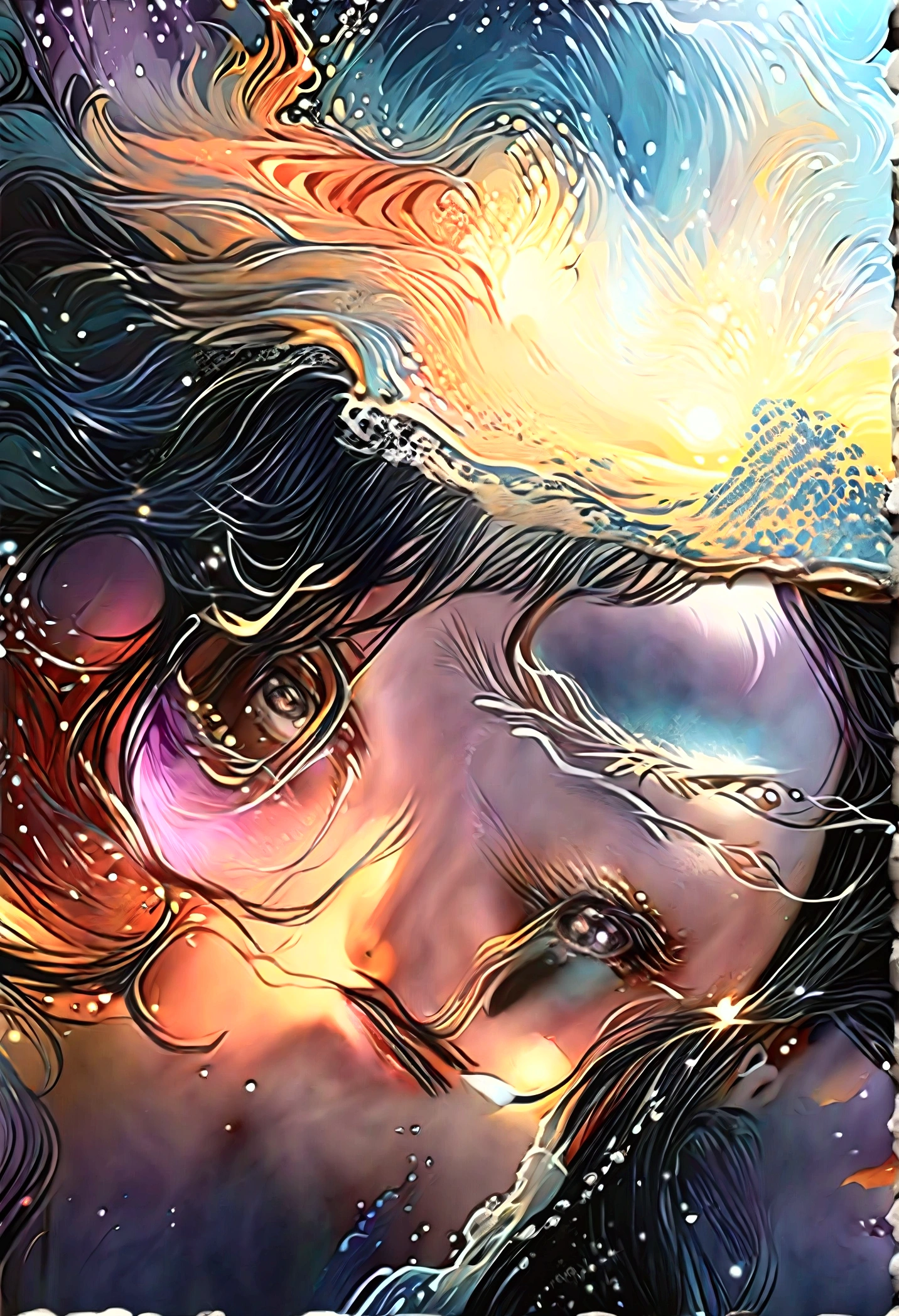 ((Masterpieces with up to 16K resolution:1.6)),Highest quality,it is really amazing,Very detailed,Ultra-high resolution,(Real:1.5),(Realistic:1.5),Increased depth of field,Cinematic Light,
Elegant mature woman,
Long black hair,(Exquisitely detailed face:1.5),Face with a gentle expression,Translucent white skin,Very sensitive skin,Great proportions,Anatomically correct body,
Sexy bikini swimwear,Artistic design,Beautiful and detailed pattern,Detailed fabric texture,Gorgeous necklace,
Coastal landscape at dusk,Dark clouds and dark sky,delay々Continuing sandy beach, Deserted Beach,Dark sea surface,
(Cowboy Shot:1.6),