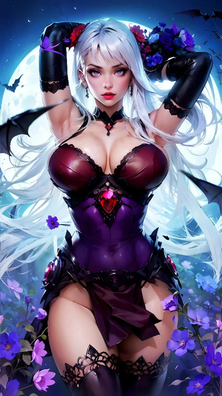 masterpiece, best quality, ultra-detailed, best shadow, beautiful detailed face, beautiful detailed eyes, High contrast,, 1girl, , (large chest), bangs, hair over one eye, black bare shoulders,, white background:1.3, (face focus:1.3, eye close-up:1.3), ((from behind:1.3)), ass,