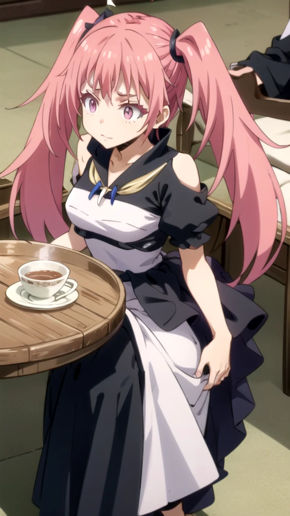 (((Milimnava))), Demon Lord, pink hair, twintails, Tensura