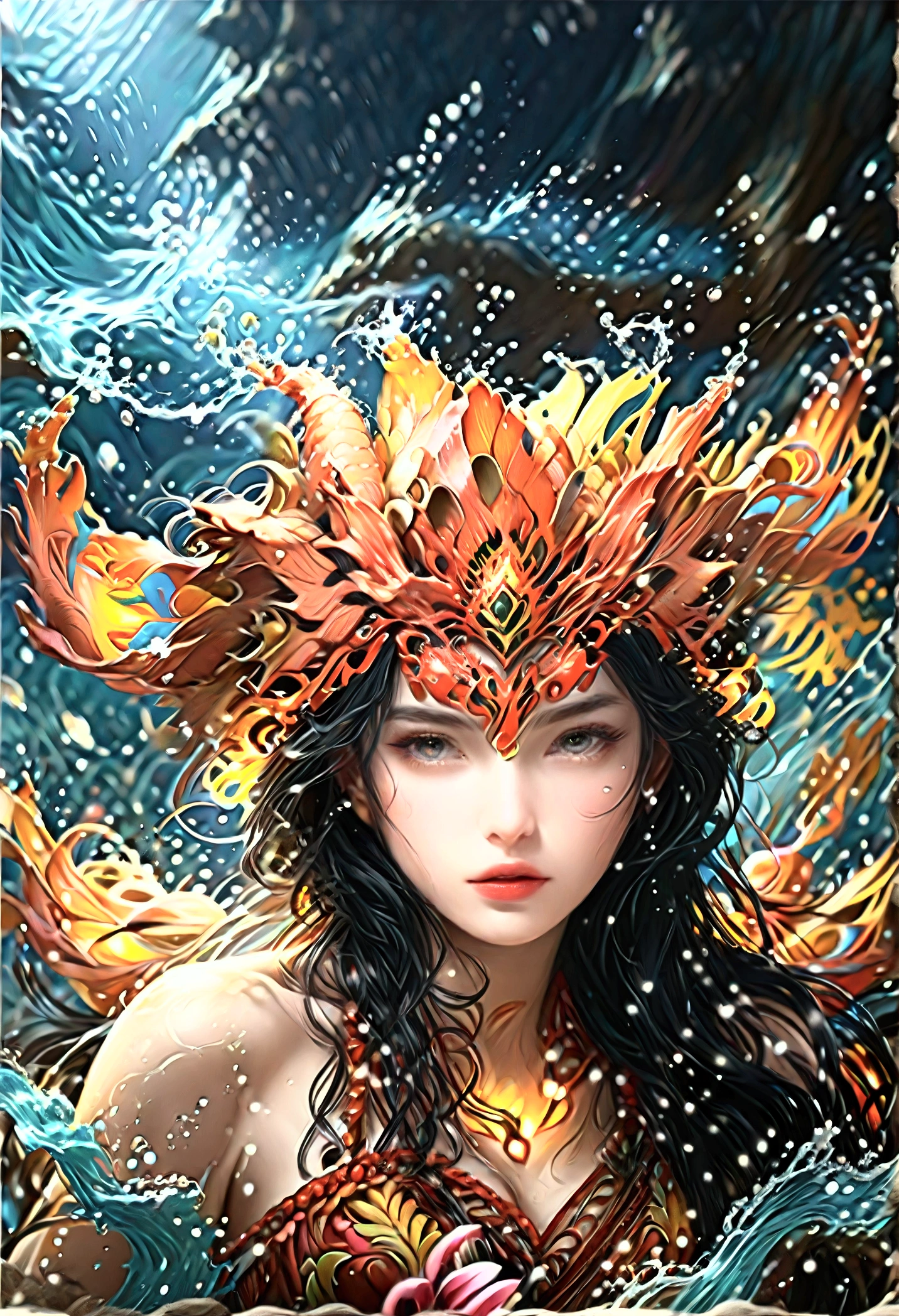 ((Masterpieces with up to 16K resolution:1.6)),Highest quality,it is really amazing,Very detailed,Ultra-high resolution,(Real:1.5),(Realistic:1.5),Increased depth of field,Cinematic Light,
Elegant mature woman,
Long black hair,(Exquisitely detailed face:1.5),Face with a gentle expression,Translucent white skin,Very sensitive skin,Great proportions,Anatomically correct body,
Sexy bikini swimwear,Artistic design,Beautiful and detailed pattern,Detailed fabric texture,Gorgeous necklace,
Coastal landscape at dusk,Dark clouds and dark sky,delay々Continuing sandy beach, Deserted Beach,Dark sea surface,
(Cowboy Shot:1.6),