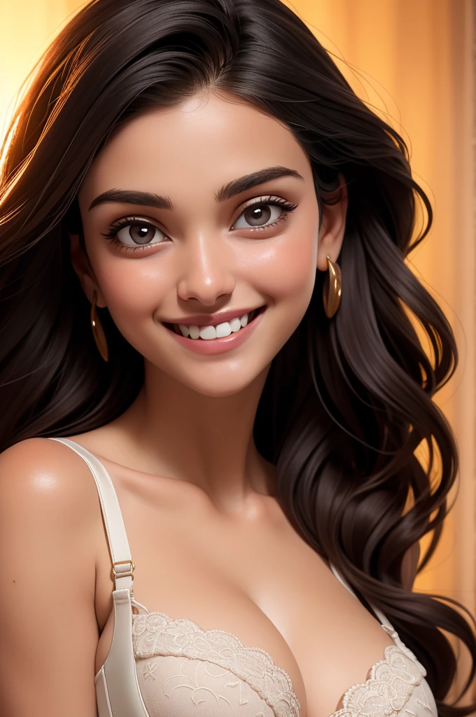 close-up bra Aditi rao hydari 1female, (20 years old), (big bra), (((smile:1.3))), (masterpiece), (best quality), (ultra-detailed), more_details:-1, more_details:0, more_details:0.5, more_details:1, more_details:1.5, glowify, close-up shot, ((cleavage))