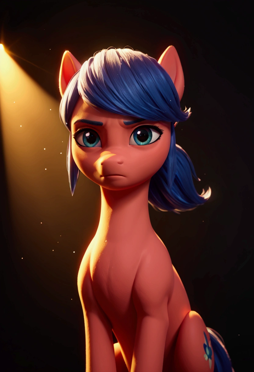 score_9,score_8_up,score_7_up,score_6_up, ((my little pony)), radiant lighting, vibrant colors, whimsical atmosphere, 8K, high resolution, highly detailed, masterpiece, (stern look), ((pony body)), (((Marinette Dupain-Cheng)))