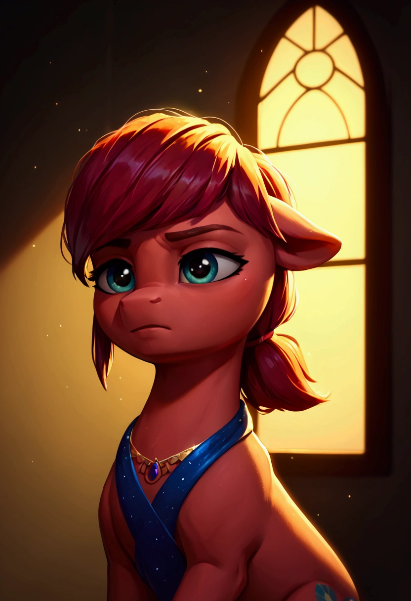 score_9,score_8_up,score_7_up,score_6_up, ((my little pony)), radiant lighting, vibrant colors, whimsical atmosphere, 8K, high resolution, highly detailed, masterpiece, (stern look), ((pony body)), (((Marinette Dupain-Cheng)))