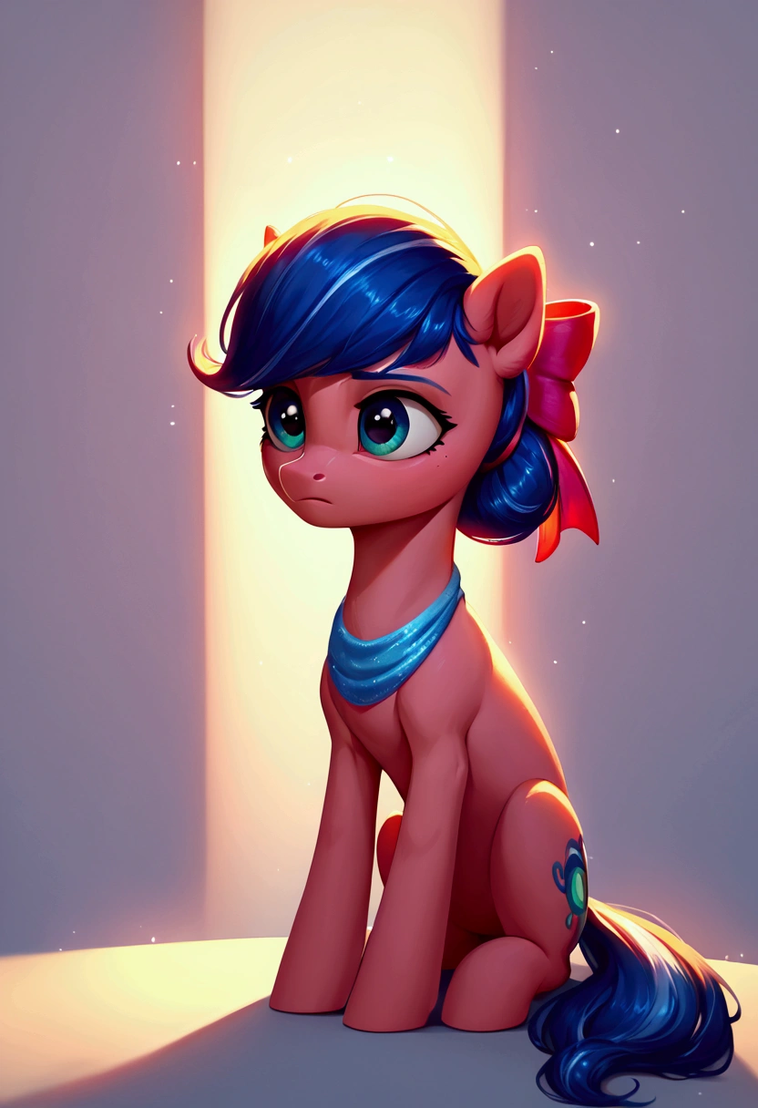 score_9,score_8_up,score_7_up,score_6_up, ((my little pony)), radiant lighting, vibrant colors, whimsical atmosphere, 8K, high resolution, highly detailed, masterpiece, (stern look), ((pony body)), (((Marinette Dupain-Cheng)))