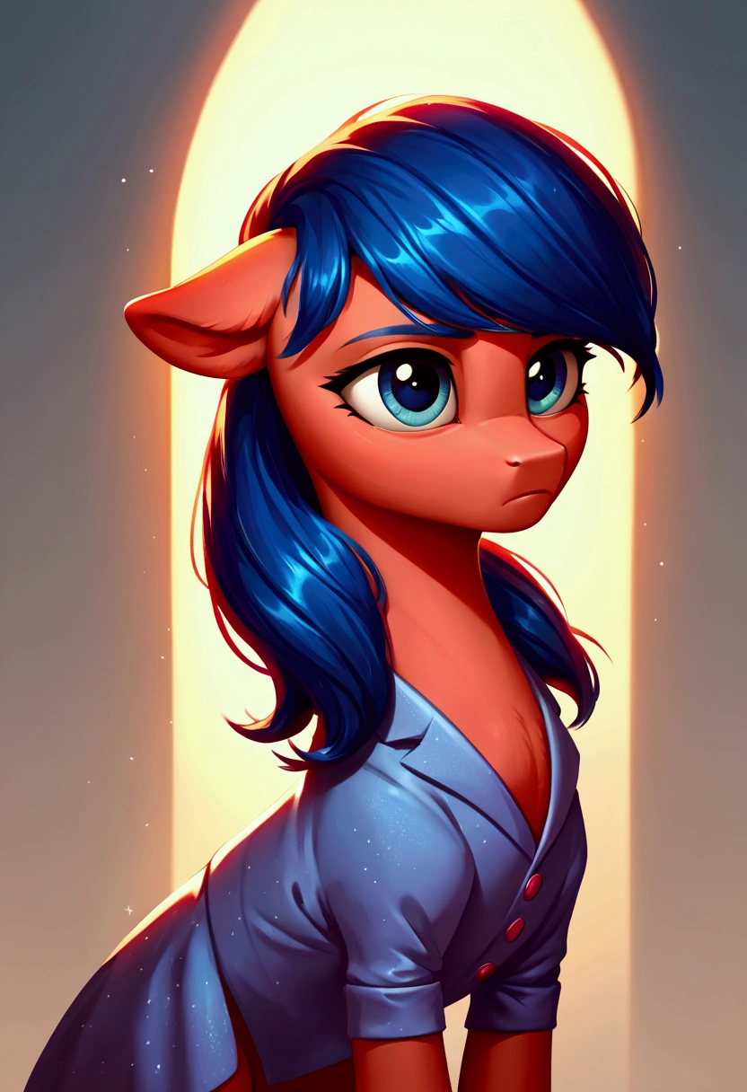 score_9,score_8_up,score_7_up,score_6_up, ((my little pony)), radiant lighting, vibrant colors, whimsical atmosphere, 8K, high resolution, highly detailed, masterpiece, (stern look), ((pony body)), (((Marinette Dupain-Cheng)))