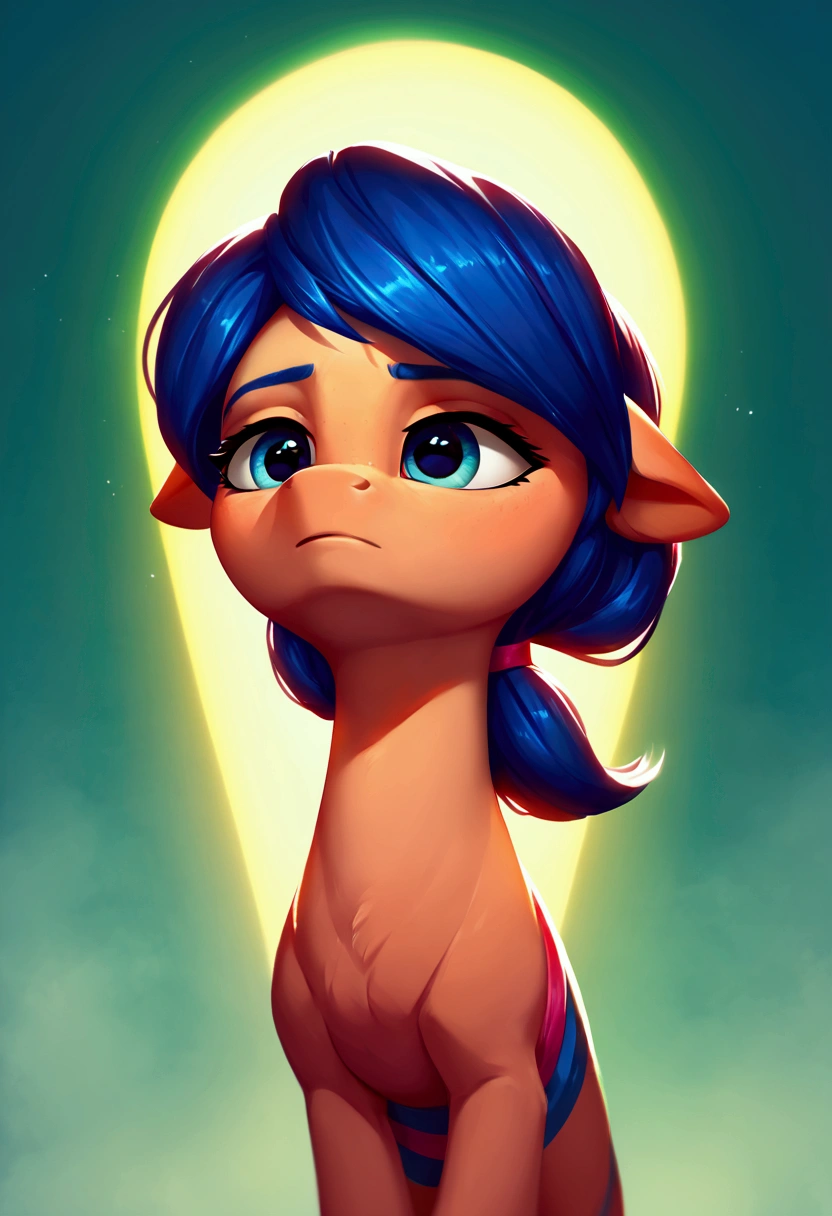 score_9,score_8_up,score_7_up,score_6_up, ((my little pony)), radiant lighting, vibrant colors, whimsical atmosphere, 8K, high resolution, highly detailed, masterpiece, (stern look), ((pony body)), (((Marinette Dupain-Cheng)))