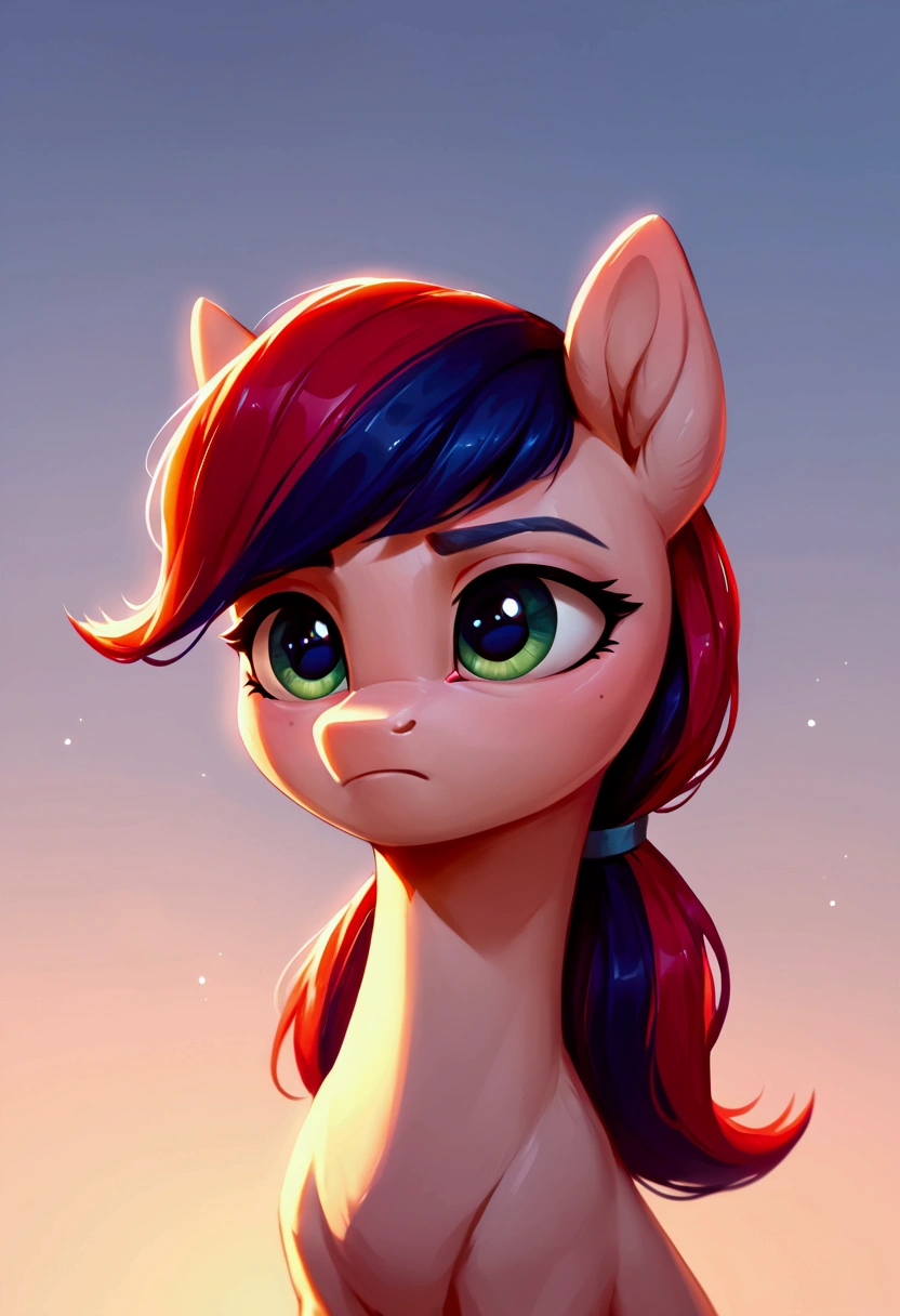 score_9,score_8_up,score_7_up,score_6_up, ((my little pony)), radiant lighting, vibrant colors, whimsical atmosphere, 8K, high resolution, highly detailed, masterpiece, (stern look), ((pony body)), (((Marinette Dupain-Cheng)))