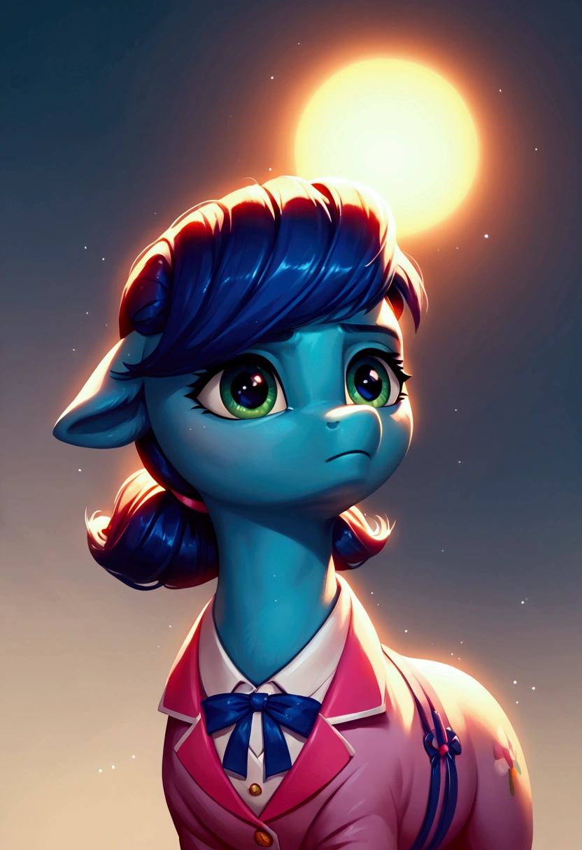 score_9,score_8_up,score_7_up,score_6_up, ((my little pony)), radiant lighting, vibrant colors, whimsical atmosphere, 8K, high resolution, highly detailed, masterpiece, (stern look), ((pony body)), (((Marinette Dupain-Cheng)))