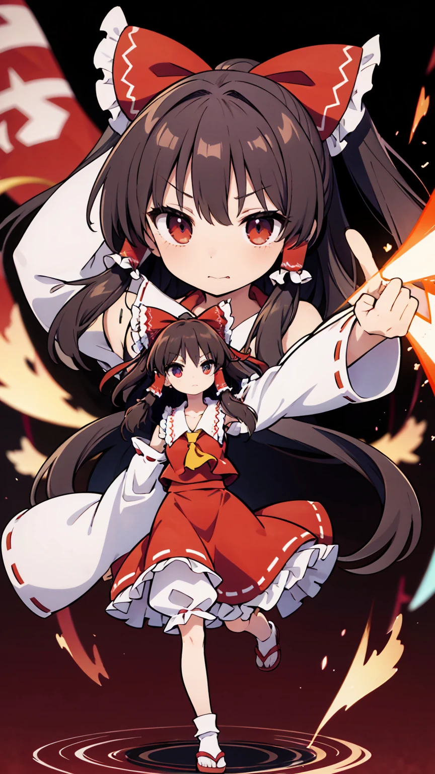 Physical Appearance Hair: Reimu has long, raven hair that she typically ties up in twin buns. Her hair is sometimes depicted as being slightly wavy or curly. Eyes: Reimu's eyes are a bright shade of red. Face: Reimu has a small, pointed nose and a delicate mouth. She is often described as being quite attractive. Body: Reimu is a slender young woman of average height. She is often depicted as being physically fit and athletic. Clothing Reimu's typical attire consists of a red and white shrine maiden's outfit. The haori is a short, open jacket that is worn over the kosode, which is a long, flowing kimono undergarment. The hakama are loose trousers that are worn over the kosode, and the tabi are white socks that are worn with sandals. Reimu also wears a red ribbon tied around her waist. Personality Reimu is a carefree and somewhat mischievous young woman. She is often described as being lazy and unmotivated, but she is also quick to take action when necessary. Reimu is also fiercely loyal to her friends and family, and she is always willing to help those in need. Abilities Reimu is a powerful magician with a wide range of abilities. She is skilled in both offensive and defensive magic, and she is also able to fly and teleport. Reimu's most well-known ability is her ability to use danmaku, which is a type of bullet hell attack. Overall Reimu Hakurei is a complex and well-developed character who is a popular figure in the Touhou Project fandom. She is a strong and capable heroine with a relatable personality, and she is sure to continue to be a fan favorite for many years to come. ちびキャラ