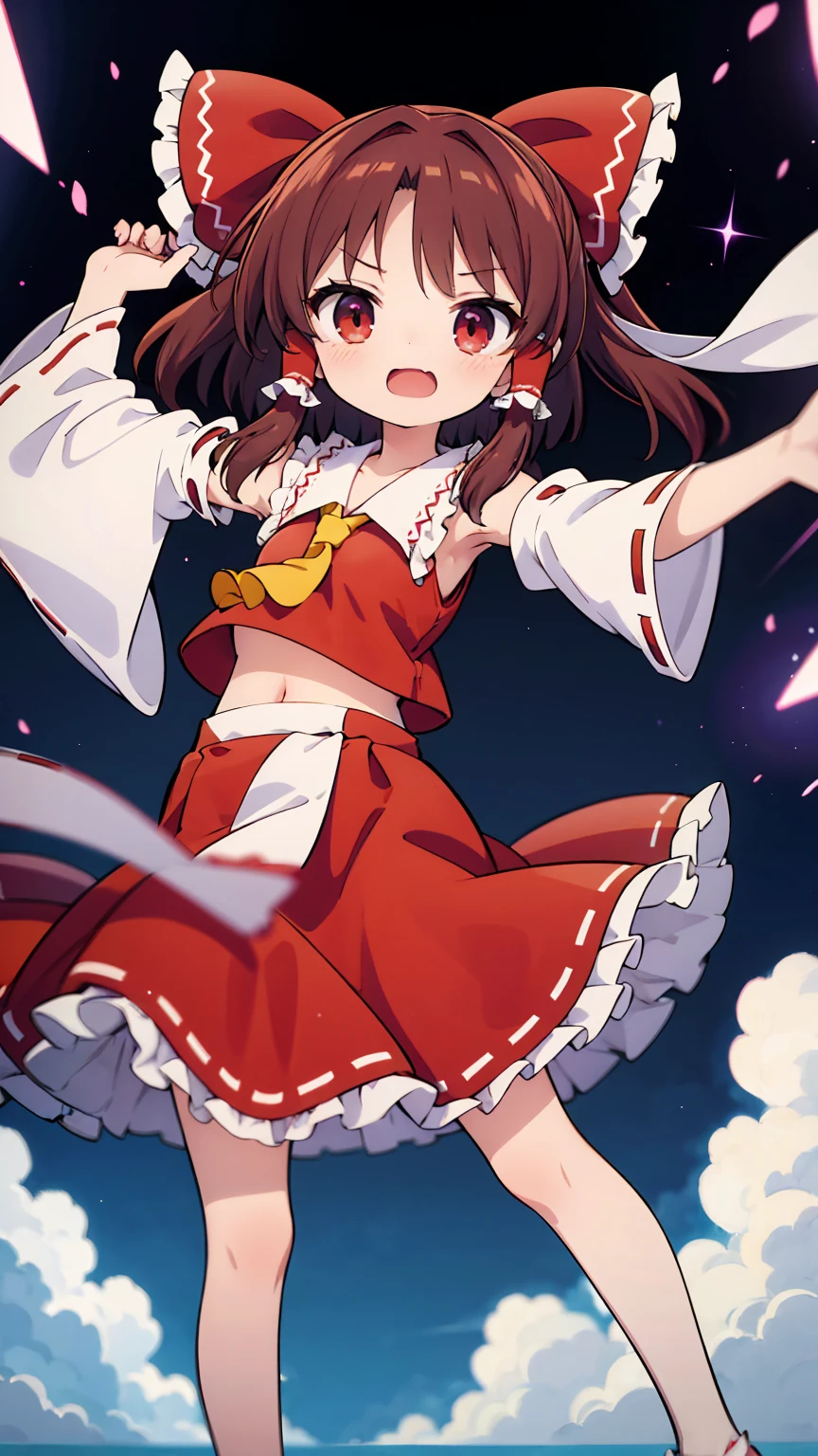 Physical Appearance Hair: Reimu has long, raven hair that she typically ties up in twin buns. Her hair is sometimes depicted as being slightly wavy or curly. Eyes: Reimu's eyes are a bright shade of red. Face: Reimu has a small, pointed nose and a delicate mouth. She is often described as being quite attractive. Body: Reimu is a slender young woman of average height. She is often depicted as being physically fit and athletic. Clothing Reimu's typical attire consists of a red and white shrine maiden's outfit. The haori is a short, open jacket that is worn over the kosode, which is a long, flowing kimono undergarment. The hakama are loose trousers that are worn over the kosode, and the tabi are white socks that are worn with sandals. Reimu also wears a red ribbon tied around her waist. Personality Reimu is a carefree and somewhat mischievous young woman. She is often described as being lazy and unmotivated, but she is also quick to take action when necessary. Reimu is also fiercely loyal to her friends and family, and she is always willing to help those in need. Abilities Reimu is a powerful magician with a wide range of abilities. She is skilled in both offensive and defensive magic, and she is also able to fly and teleport. Reimu's most well-known ability is her ability to use danmaku, which is a type of bullet hell attack. Overall Reimu Hakurei is a complex and well-developed character who is a popular figure in the Touhou Project fandom. She is a strong and capable heroine with a relatable personality, and she is sure to continue to be a fan favorite for many years to come. ちびキャラ