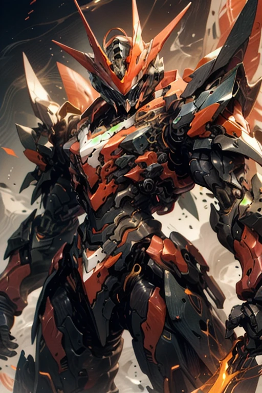 【Red plum tea,紅色Mecha矗立在一望無際的大海中,deep sea,Heavy Armor,strong limbs,Energy core,Power Armor,Armed at all points,best quality,masterpiece,no humans,V-shaped fins,Orange theme ethereal、Mecha、High-tech real style - V 5 【PROMPT】:Antique bronze texture 16:9 -- at 5 索尼相機攝影方式 】 -- at 5