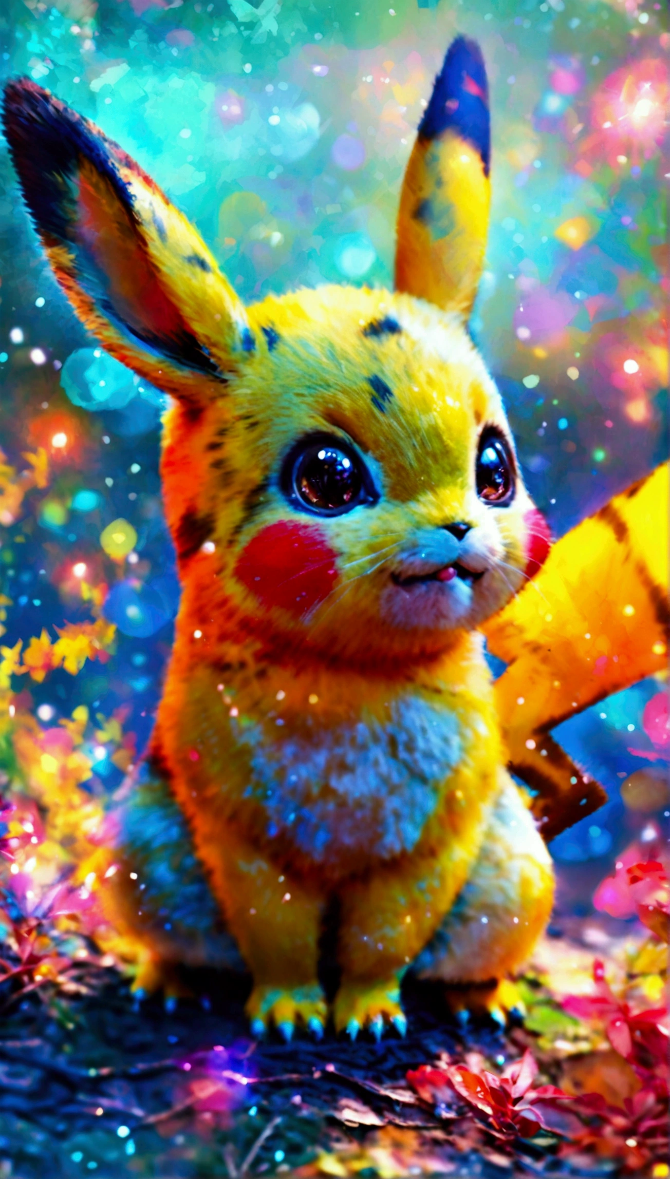 Create an image of Pikachu, Make him an adult