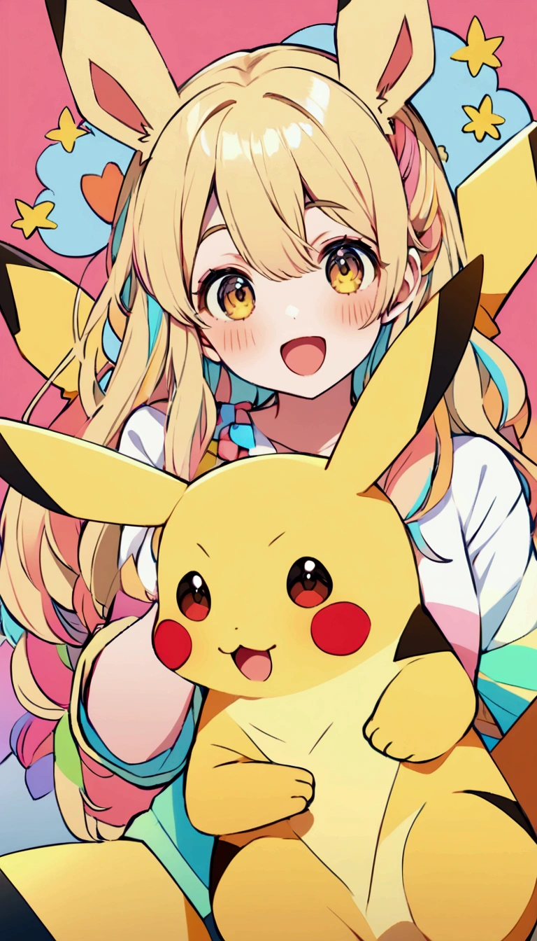 Create an image of Pikachu, Make him an adult