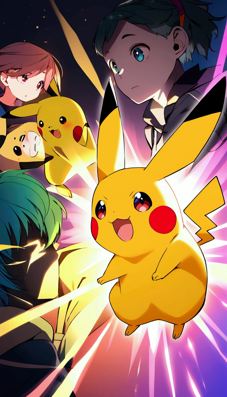 Create an image of Pikachu, Make him an adult