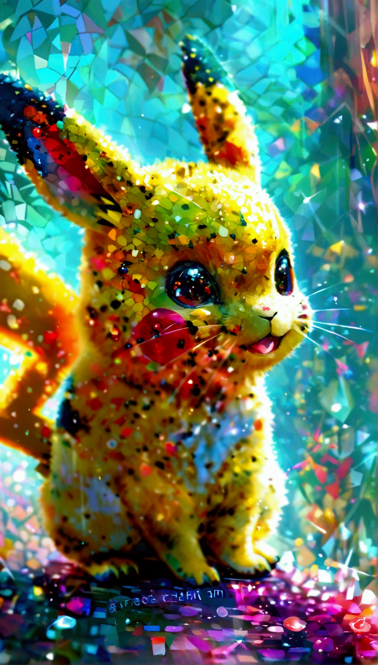 Create an image of Pikachu, Make him an adult