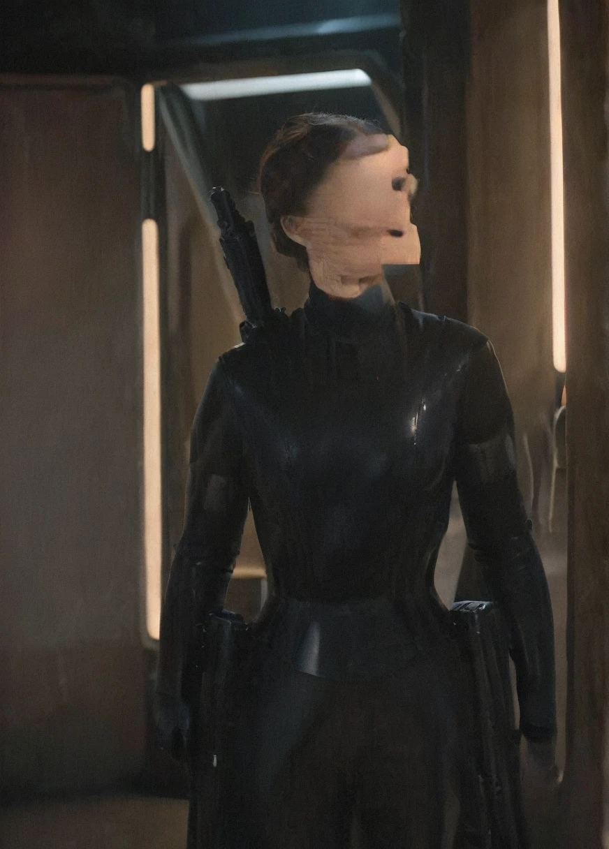 high resolution photo face close-up of p4dme woman sitting in a star wars cantina,looking at camera,black uniform,hair chignon,full body shot,Imperial officer wearing a (color) uniform depth of field,volumetric lighting,sunrise,(surreal dramatic lighting shadow)
Waiting to start