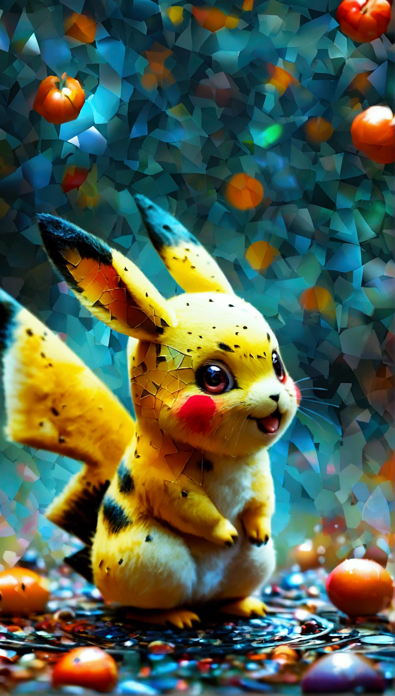 Create an image of Pikachu, Make him an adult