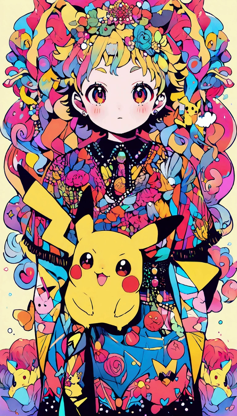 Create an image of Pikachu, Make him an adult